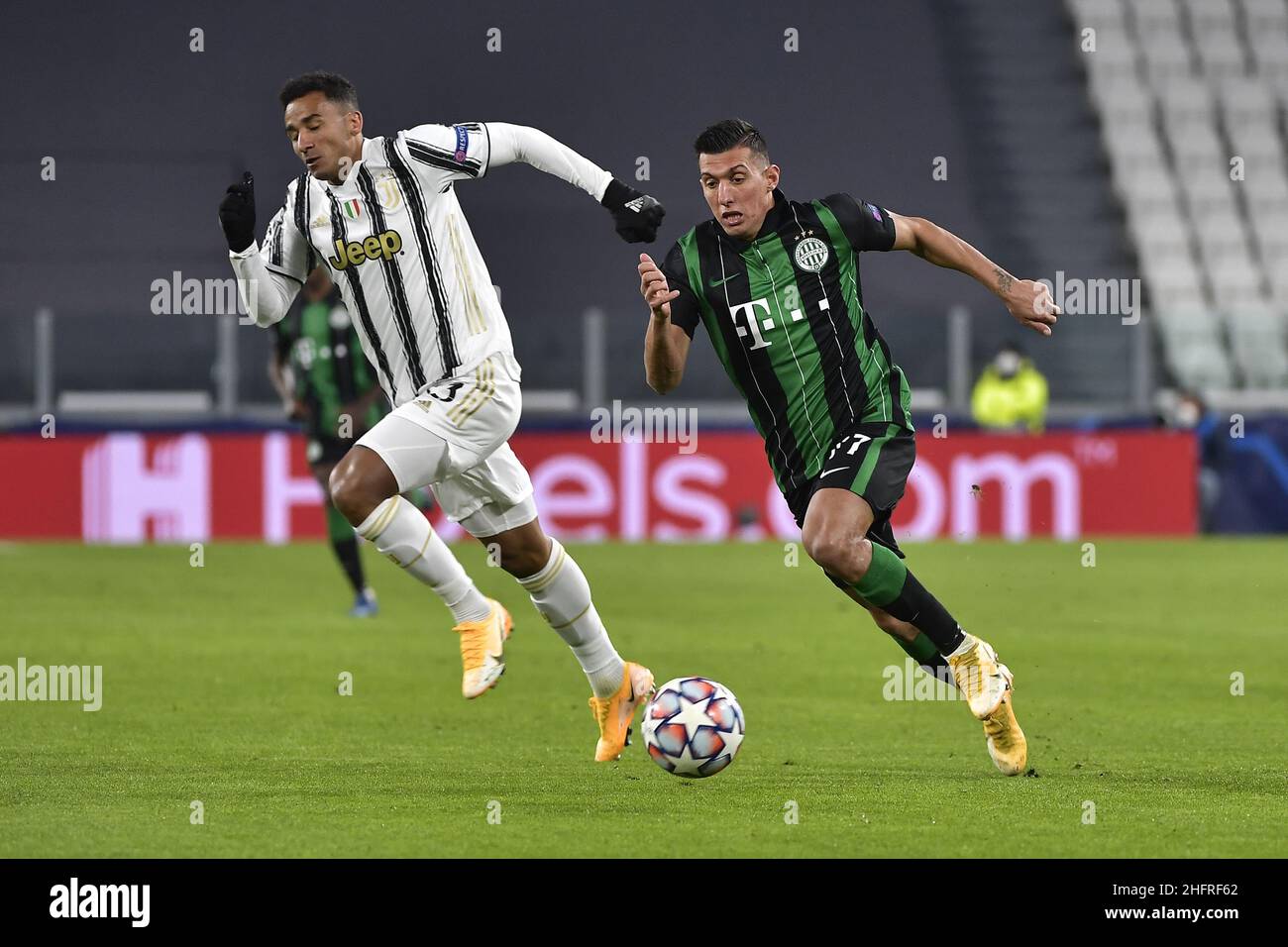 LaPresse - Marco Alpozzi November 24, 2020 Turin, Italy sport soccer  Juventus Fc vs Ferencvaros - Uefa Champions 2020 2021- Group Stage - Group  G In the pic: Abraham Frimpong (Ferencvarosi TC);