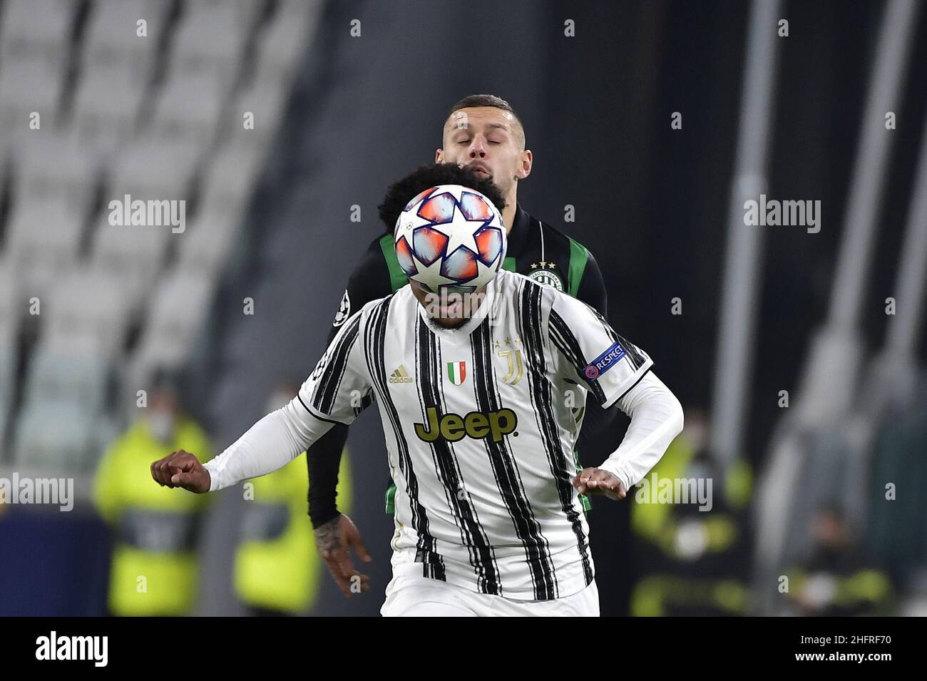 LaPresse - Marco Alpozzi November 24, 2020 Turin, Italy sport soccer  Juventus Fc vs Ferencvaros - Uefa Champions 2020 2021- Group Stage - Group  G In the pic: Abraham Frimpong (Ferencvarosi TC);