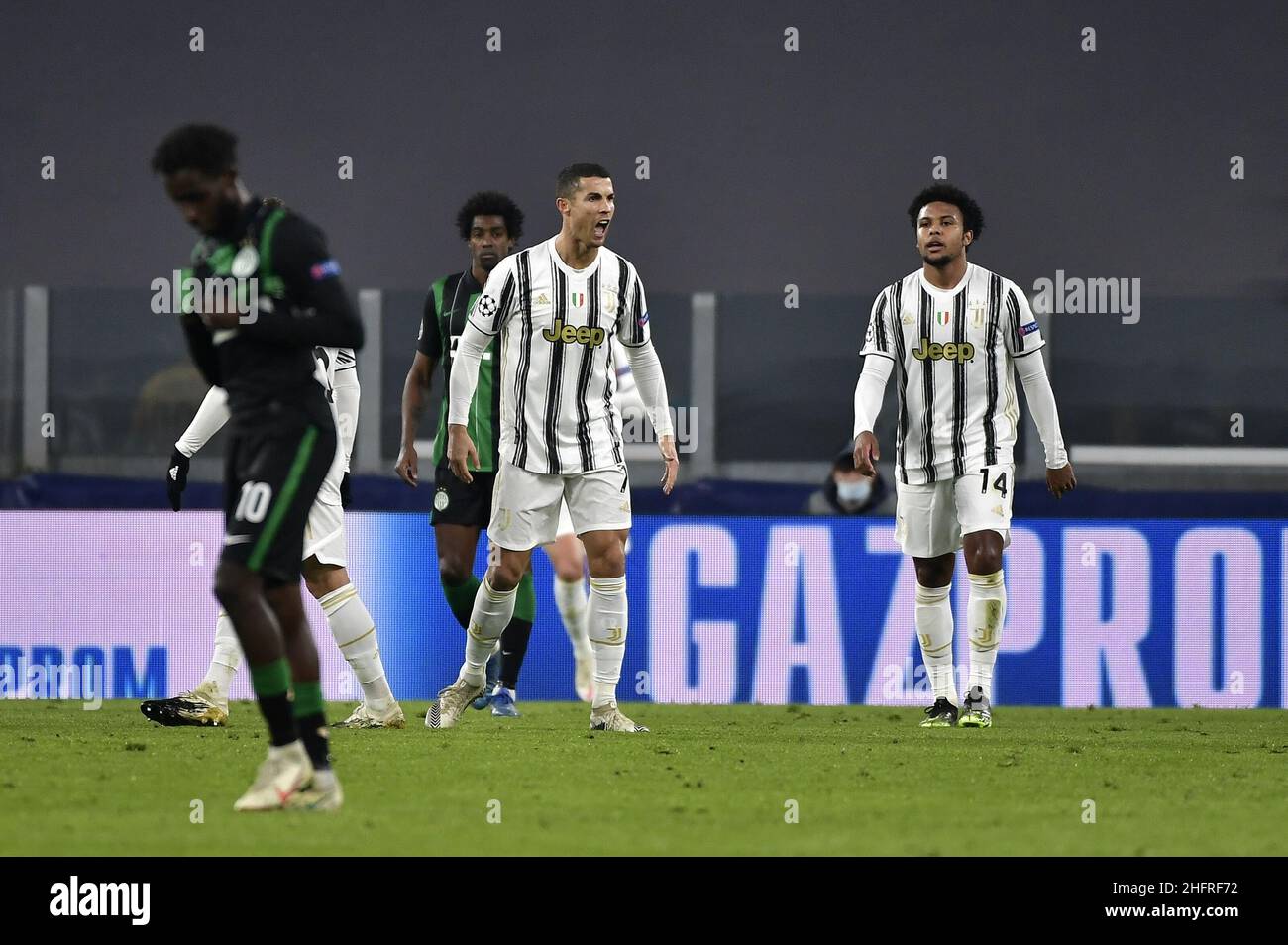 LaPresse - Marco Alpozzi November 24, 2020 Turin, Italy sport soccer  Juventus Fc vs Ferencvaros - Uefa Champions 2020 2021- Group Stage - Group  G In the pic: Abraham Frimpong (Ferencvarosi TC);