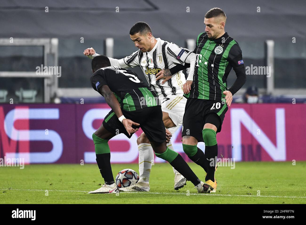 LaPresse - Marco Alpozzi November 24, 2020 Turin, Italy sport soccer  Juventus Fc vs Ferencvaros - Uefa Champions 2020 2021- Group Stage - Group  G In the pic: Abraham Frimpong (Ferencvarosi TC);