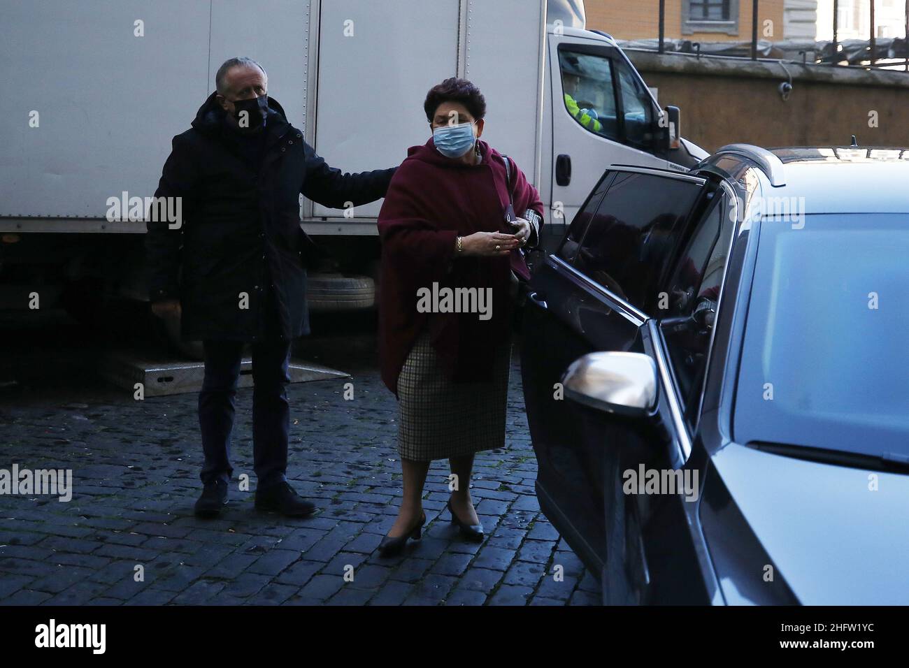 Cecilia Fabiano/LaPresse February 09 , 2021 Roma (Italy) Politics Second day of government consultation In The Pic: Matteo Renzi Stock Photo