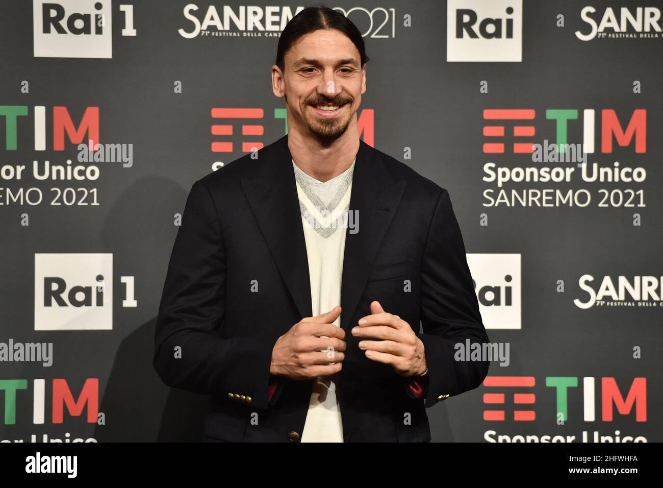 LaPresse/Matteo Rasero 05-03-2021 Sanremo - Italy Entertainment Sanremo 2021, photocall Zlatan Ibrahimovic In the picture: Zlatan Ibrahimovic Stock Photo