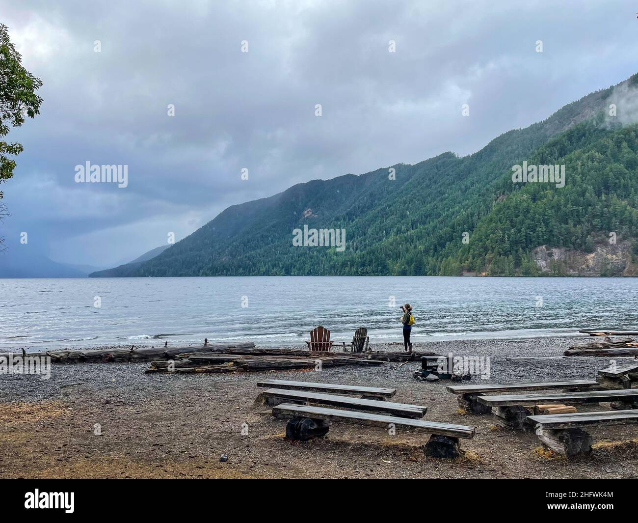 Lake Crescent Is A Deep Lake Located Entirely Within Olympic National Park In Clallam County Washington United States Approximately 17 Miles 27 Km Stock Photo Alamy