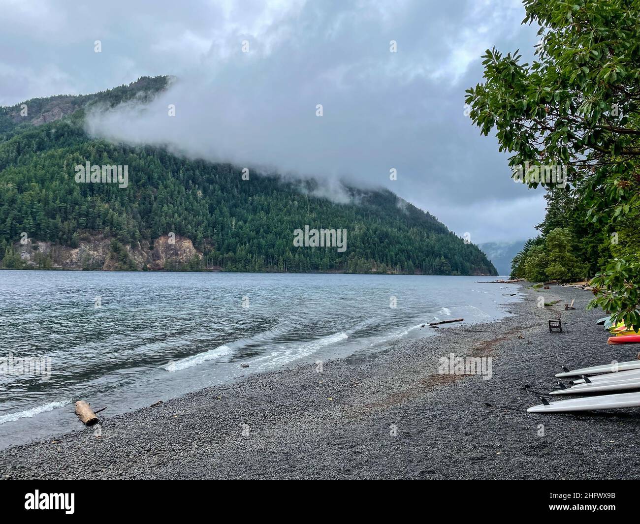 Lake Crescent Is A Deep Lake Located Entirely Within Olympic National Park In Clallam County Washington United States Approximately 17 Miles 27 Km Stock Photo Alamy