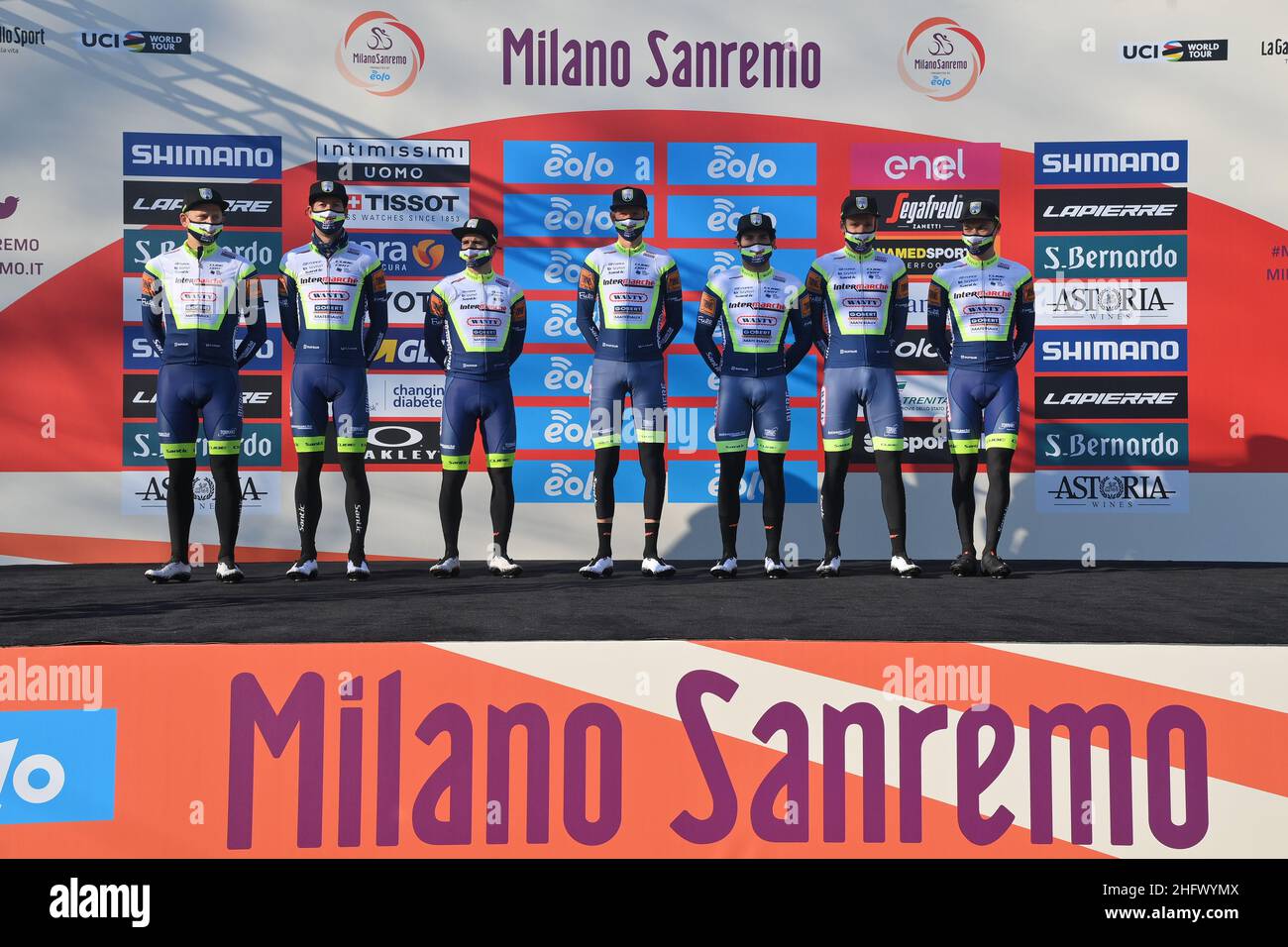 Gian Mattia D'Alberto - LaPresse March, 20 2021 Milano (Italy) Sport Cycling 112 Edition Milano Sanremo - from Milan to Sanremo - 299 km In the pic: INTERMARCHÉ - WANTY - GOBERT MATÉRIAUX BEL Stock Photo