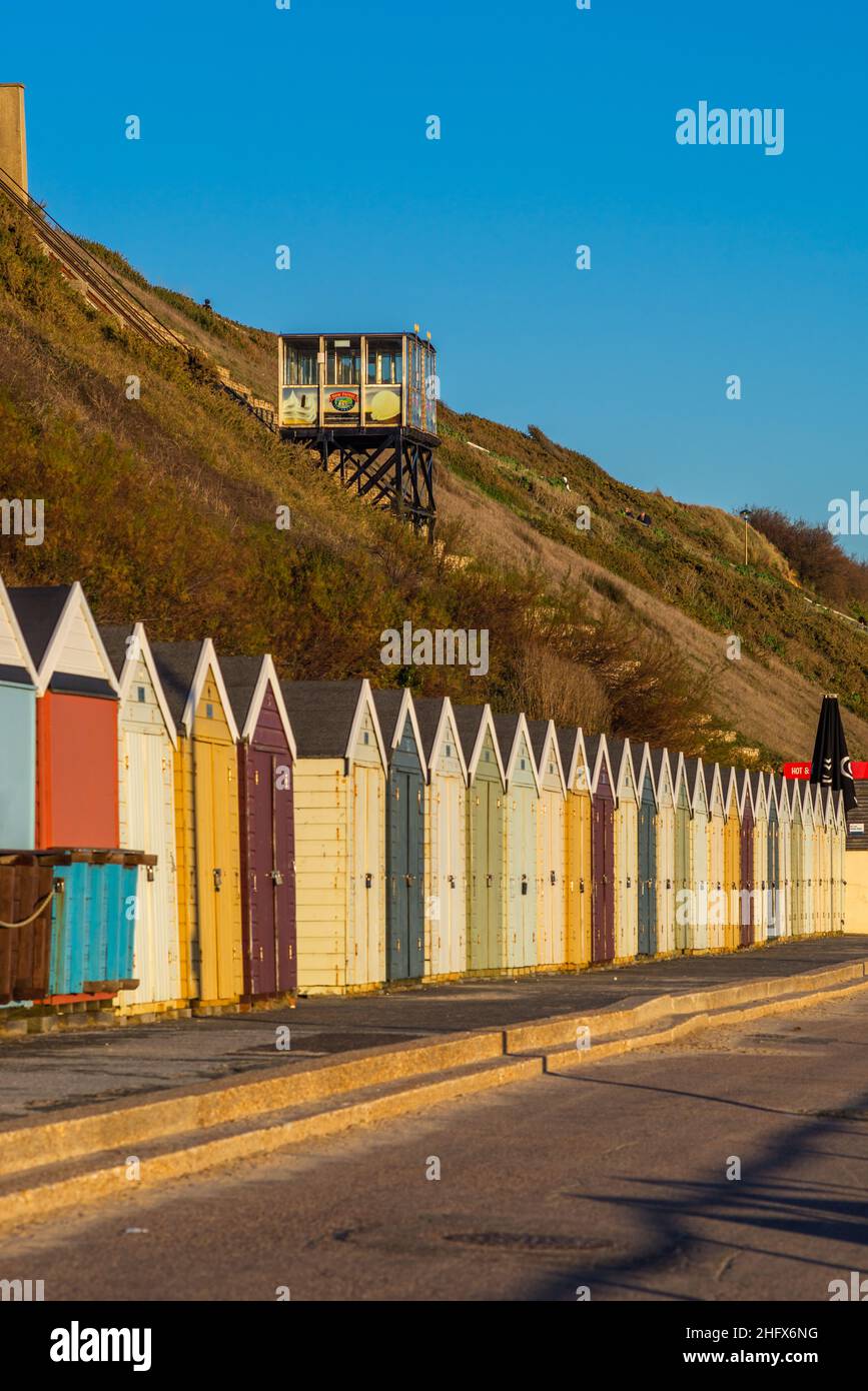 Colourful Beach Huts On Fisherman s Walk In Boscombe With The Famous 
