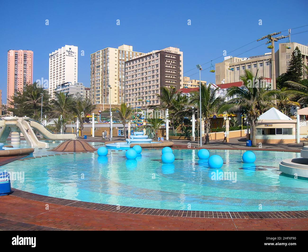 Marine Parade on the sea front in Durban, KwaZulu Natal, South Africa