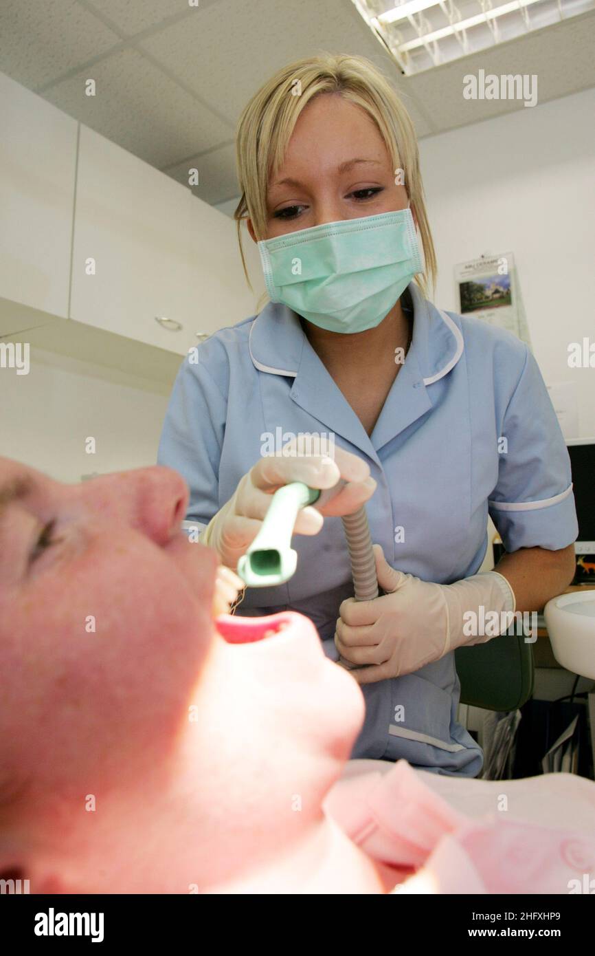 Trainee Dental Technician Leanne Knox Stock Photo Alamy