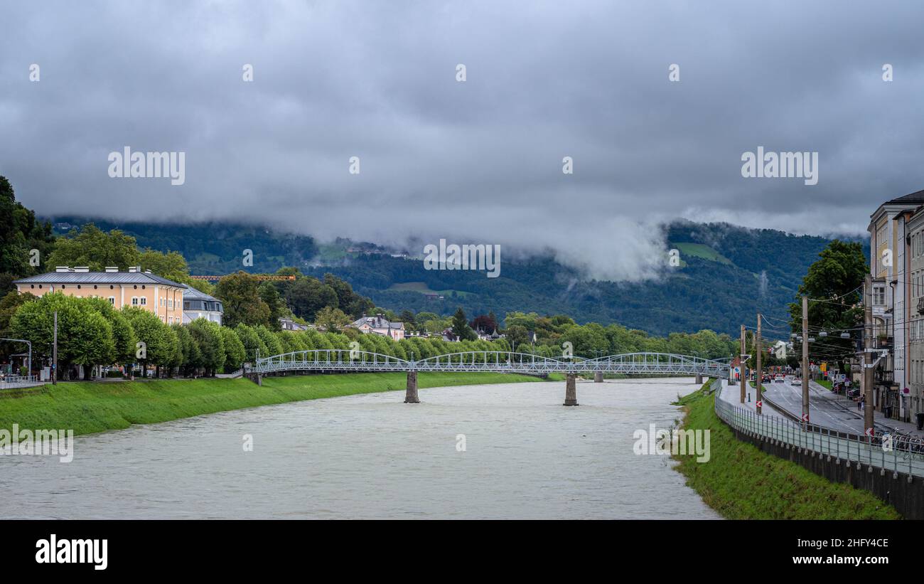 Salzburg im Spätsommer, Stadtansichten Stock Photo