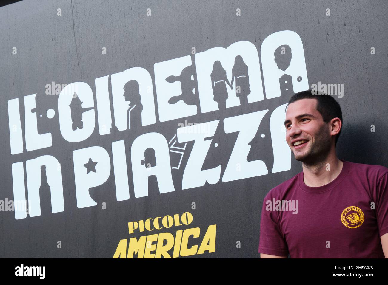 Mauro Scrobogna /LaPresse June 04, 2021&#xa0; Rome, Italy News Cinema  America - inauguration of 'cinema in piazza 2021' In the photo: Valerio  Carocci, president of the Piccolo Cinema America association at restart