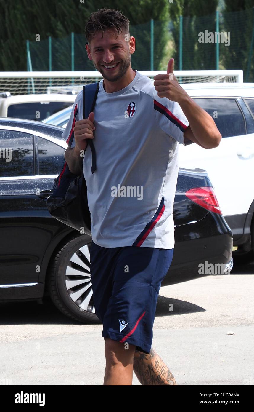 Michele Nucci/LaPresse July 14, 2021 - Bologna, ItalySport SoccerSerie A, departure of the Bologna team for the summer retreat in Pinzolo in the pic: Mitchell Dijks Stock Photo