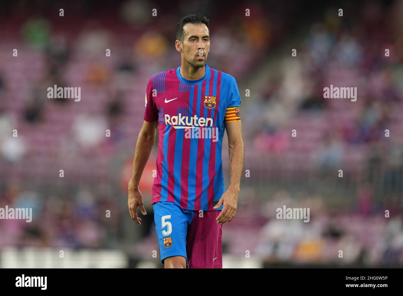 Sergio Busquets of FC Barcelona during the La Liga match between FC