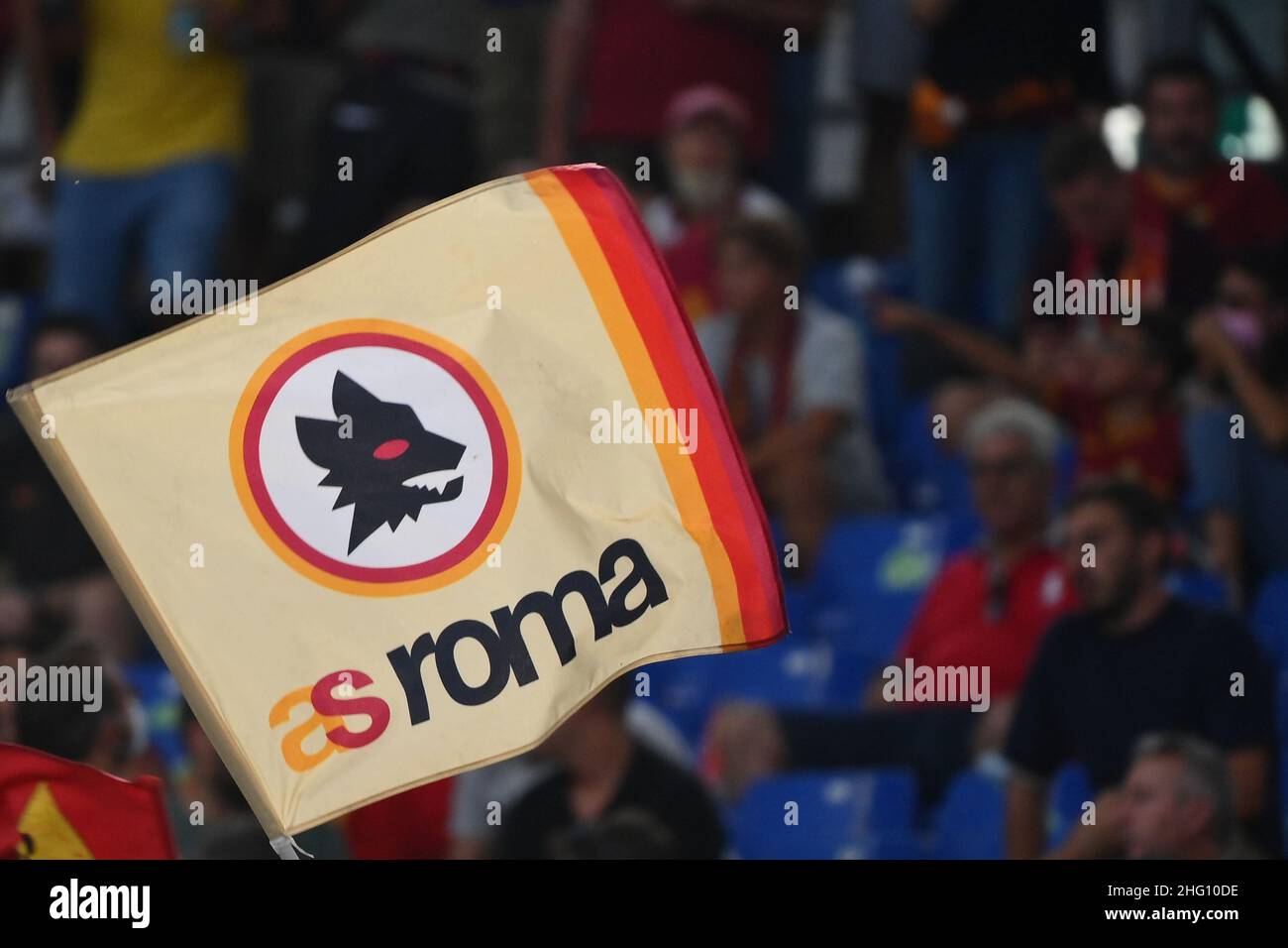 Alfredo Falcone - LaPresse 22/08/2021 Roma (Italy) Sport Soccer Roma - Fiorentina Italian Football Championship League A Tim 2021 2022 - Olimpico Stadium of Roma In the pic: supporters Stock Photo