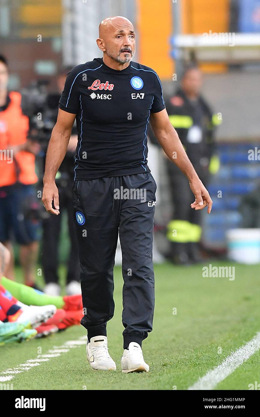 Foto Tano Pecoraro/LaPresse 23 Settembre 2021 - Genova, Italia Sport,  Calcio Sampdoria vs Napoli - Campionato italiano di calcio Serie A TIM 2021/ 2022 - Stadio Luigi Ferraris Nella foto: spalletti Photo Tano