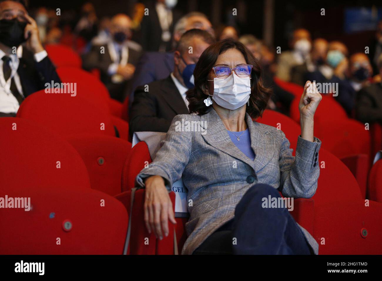 Cecilia Fabiano/ LaPresse September 29, 2021 Rome (Italy) News : Confcommercio National Assembly In the Pic : Mariastella Gelmini Stock Photo