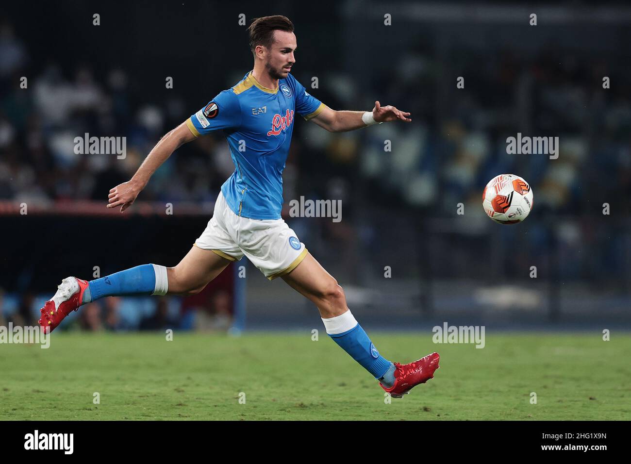 Alessandro Garofalo/LaPresse September 30, 2020 Naples, Italy sport soccer Napoli vs Spartak Mosca - Europa League 2021/2022 - Diego Armando Maradona stadium. In the pic: Fabian Ruiz (SSC Napoli); Stock Photo