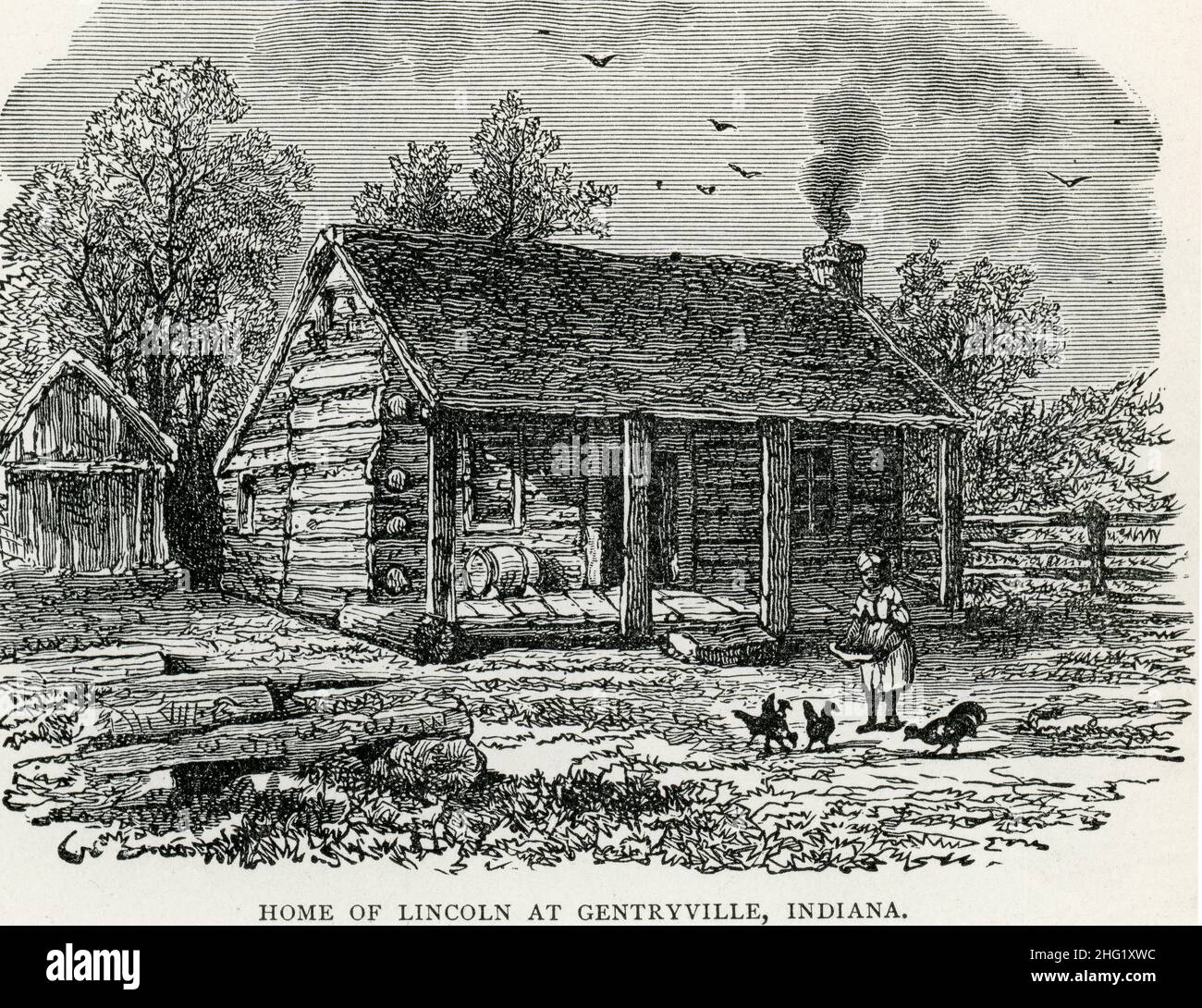 Abraham Lincoln's Boyhood Home in Gentryville, Indiana Stock Photo Alamy