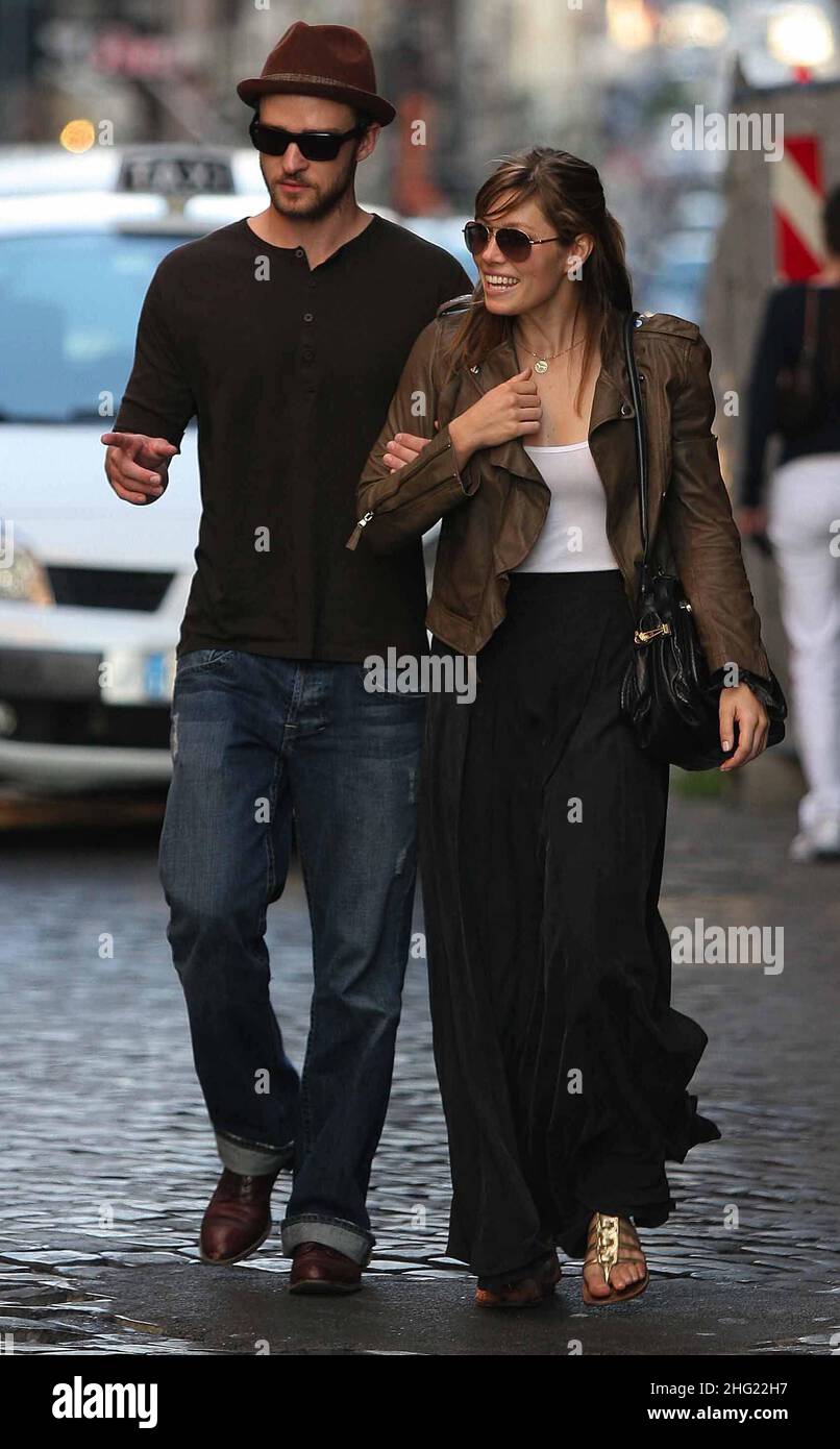 Paris SS 2020 Street Style: Justin Timberlake and Jessica Biel