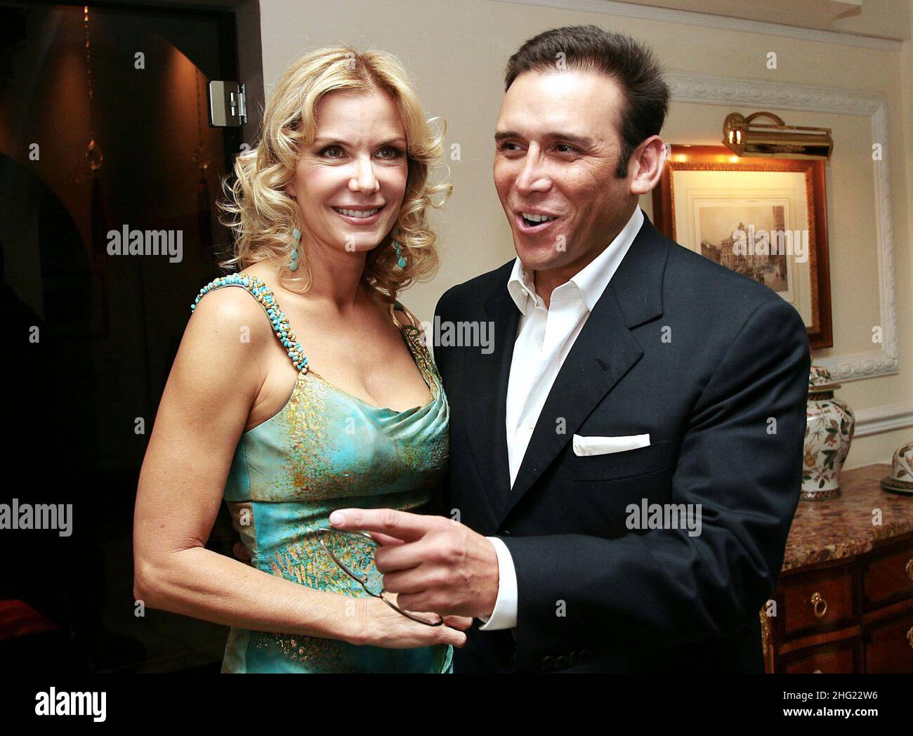 Katherine Kelly Lang and her husband at the Regina Baglioni Hotel in ...