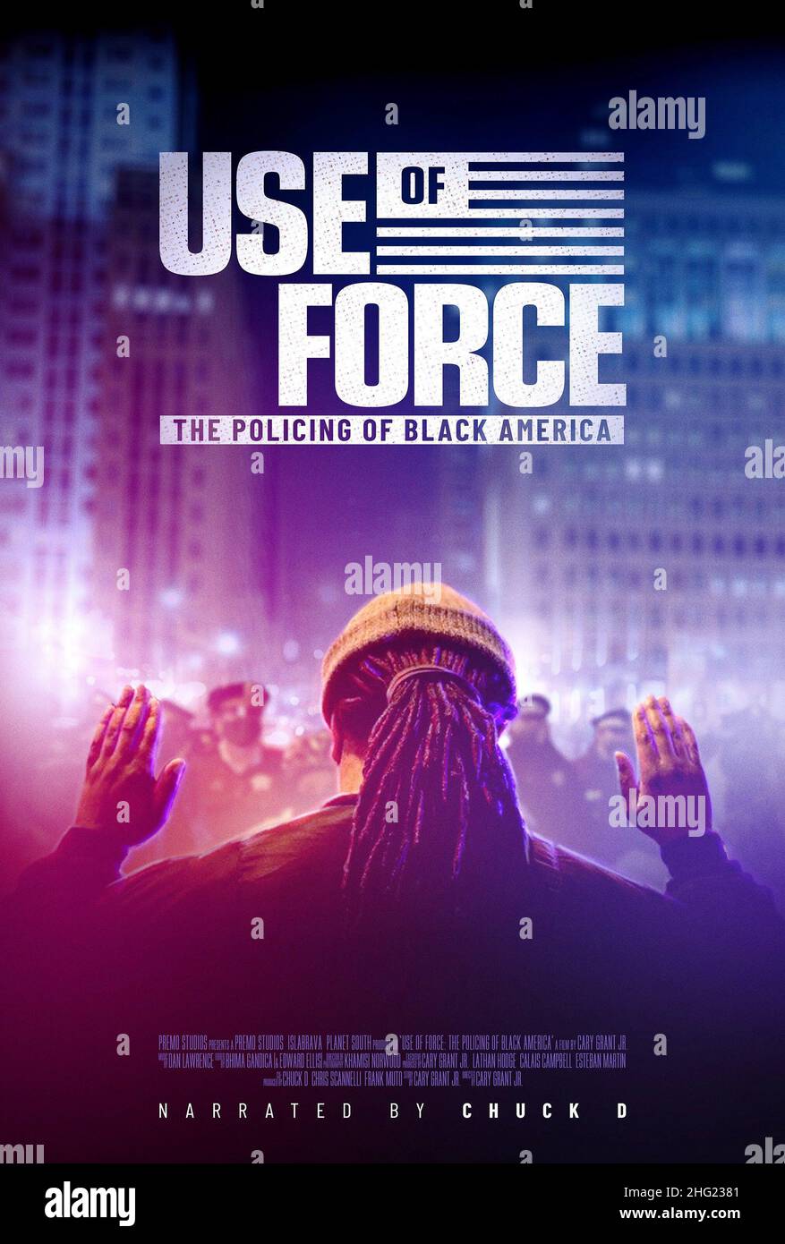 USE OF FORCE THE POLICING OF BLACK AMERICA, poster, 2022. © Peacock