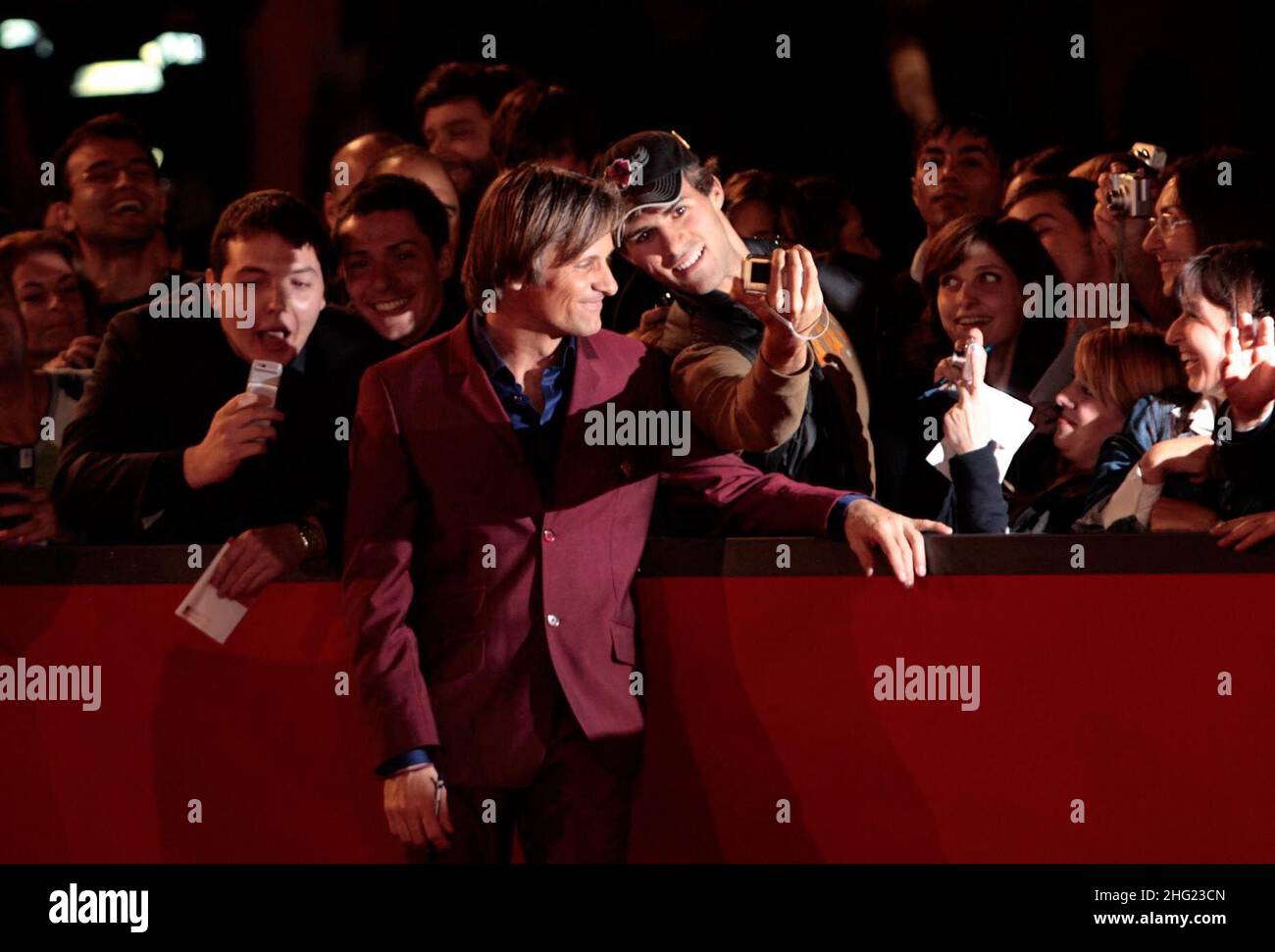 Viggo Mortensen arriving on the red carpet for Appaloosa screening as part of the 3rd Rome Film Festival. Stock Photo