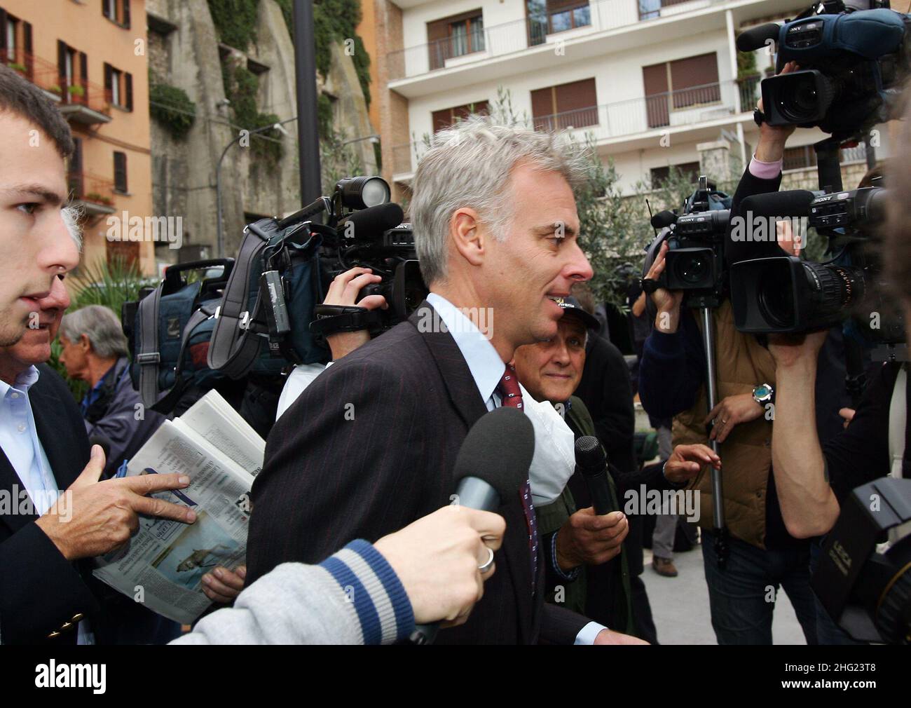 Lawyer Carlo Della Valle attends the Meredith Kercher court case in