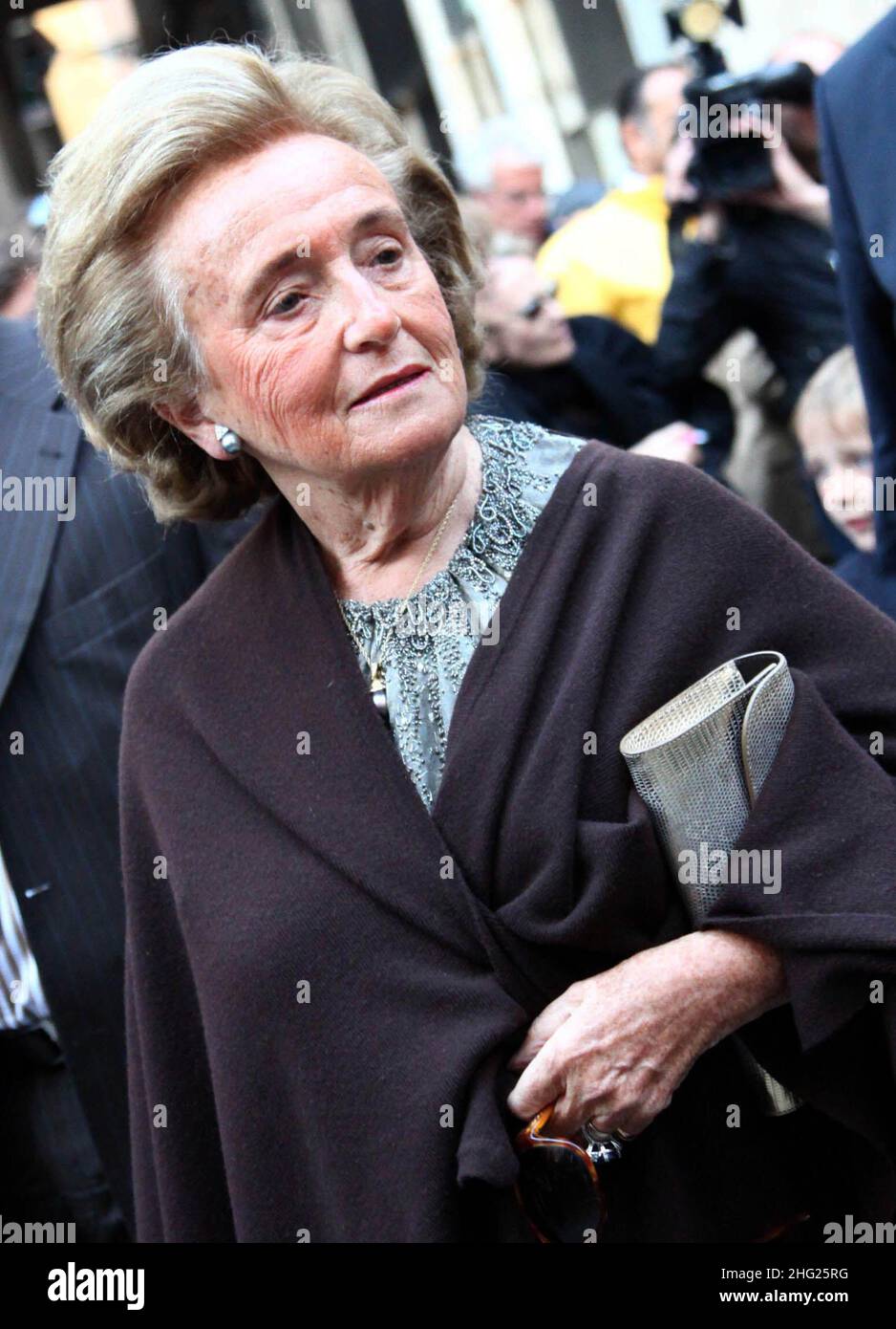 Bernadette Chirac, wife of french former president Jacques Chirac arrives for the wedding ceremony of actress Salma Hayek and businessman Francois-Henri Pinault at the 'La Fenice' Theatre, in Venice, Italy on Saturday, April 25, 2009. Stock Photo