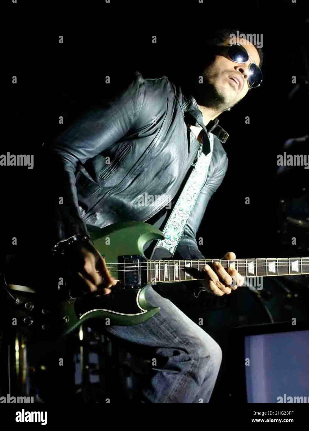 Lenny Kravitz in concert during the Lucca Summer Festival in Lucca