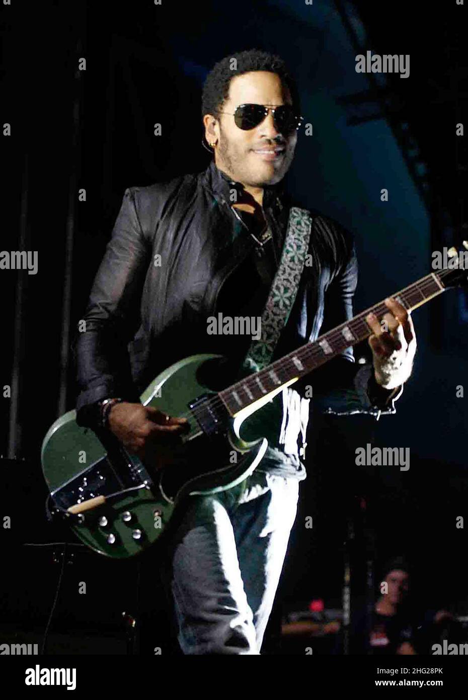 Lenny Kravitz in concert during the Lucca Summer Festival in Lucca