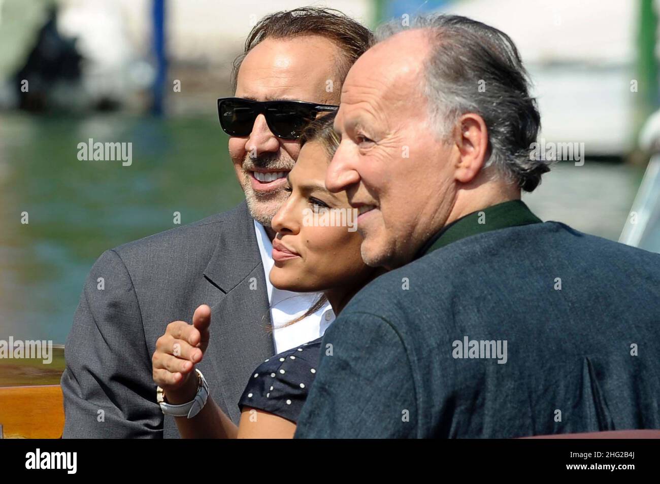 Nicolas Cage, Eva Mendes, Werner Herzog sighting at the 66th Venice