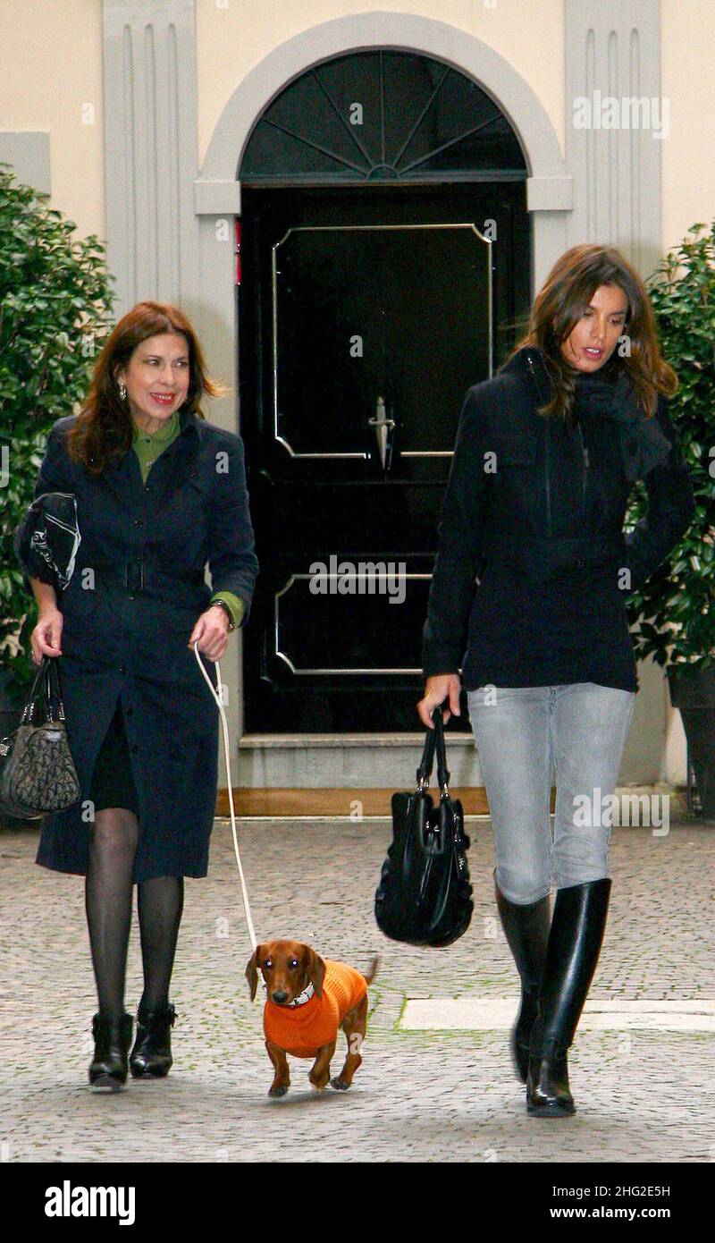 Italian model and actress Elisabetta Canalis is seen out shopping