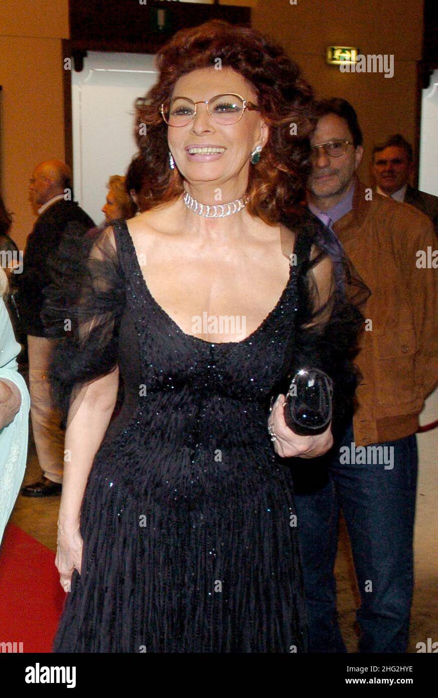 Sofia Loren at the opening of the 73rd edition of the 'Maggio Musical Fiorentino', during the annual month of lyrics concert at the Camunale theatre, Florence  Stock Photo