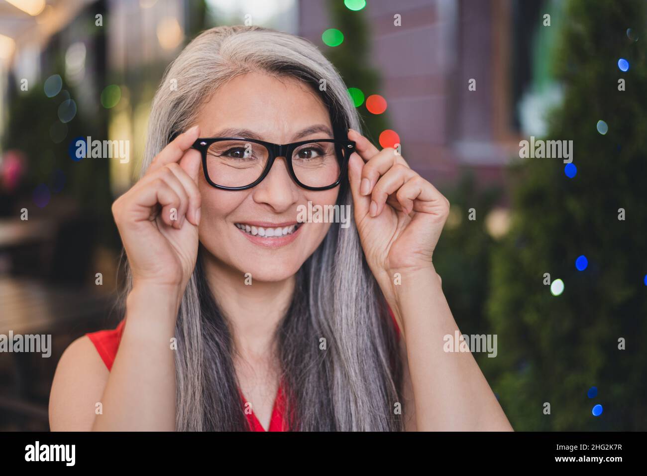 Old photo asian woman glasses hi-res stock photography and images - Alamy
