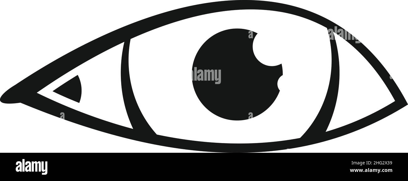 Eye idea icon simple vector. View look. Vision see Stock Vector Image ...
