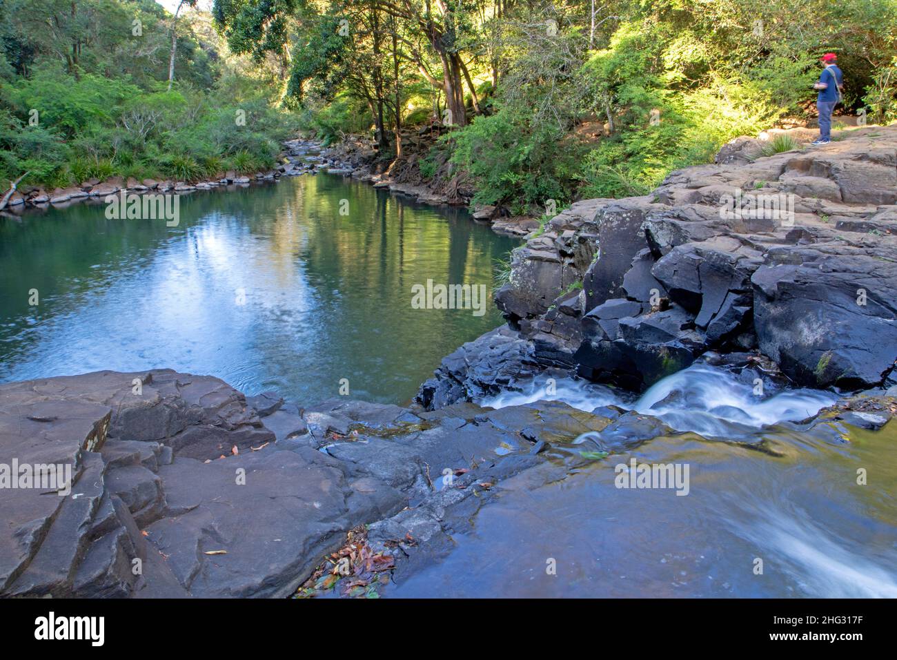 Gardners Falls, outside of Maleny Stock Photo