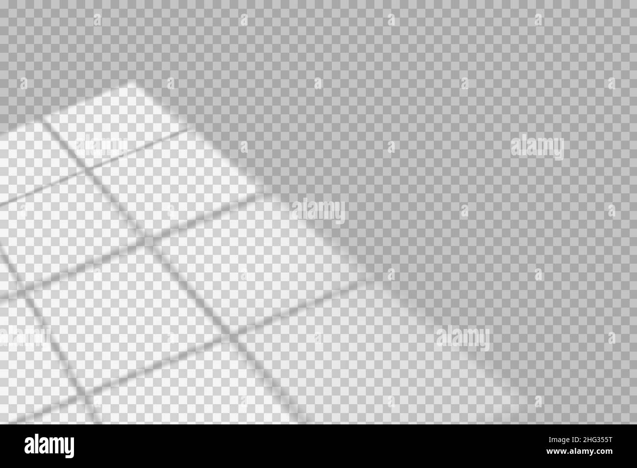 Window shadow vector overlay on transparent background. Natural scene ...