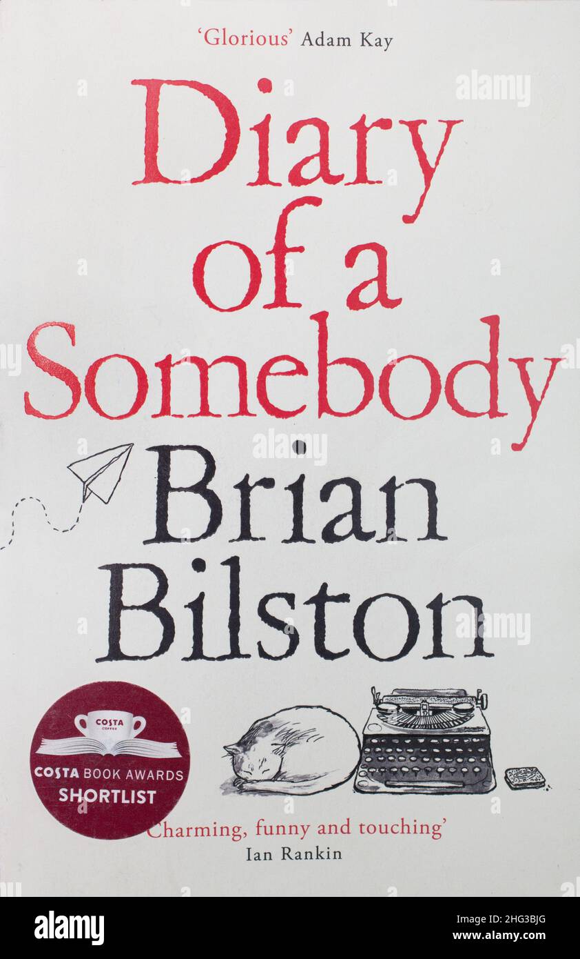 The book, Diary of a somebody by Brian Bilston Stock Photo