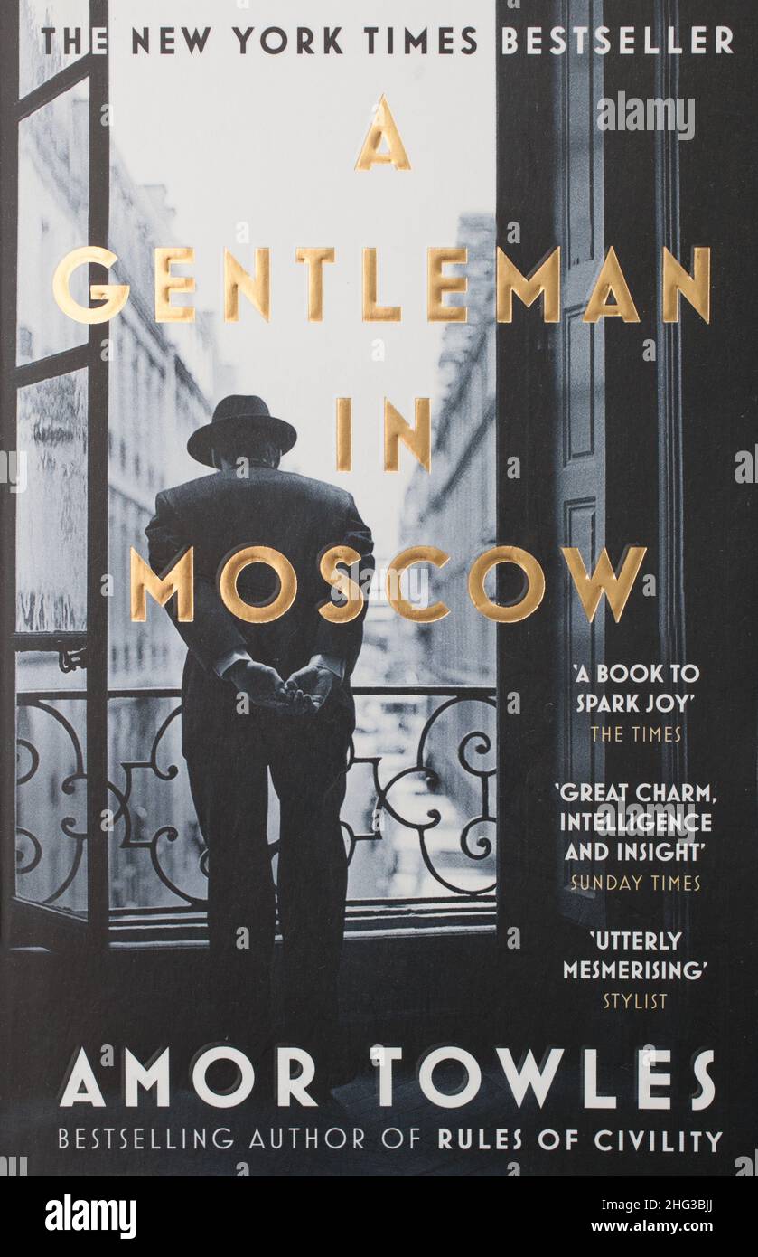 The book, A Gentleman in Moscow by Amor Towles Stock Photo