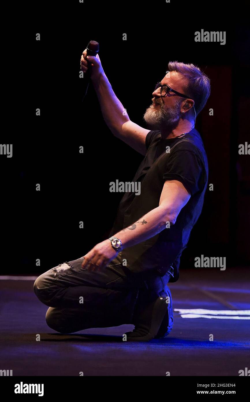 Rome Italy 17th Jan 2022 Marco Masini During The 30th Anniversary Tour On 17th January 2022 Rome Italy 17th Jan 2022 Marco Masini During The 30th Anniversary Tour On 17th January 2022