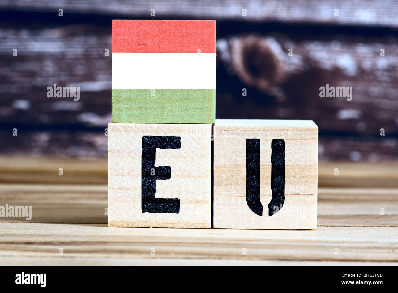 Hungary and the European Union Stock Photo