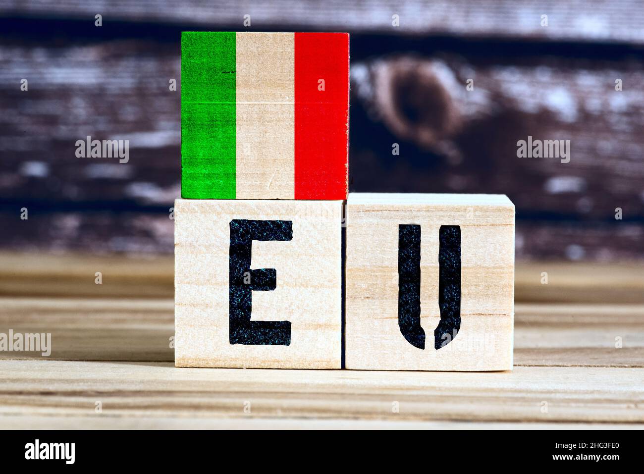 Italy and European Union Stock Photo