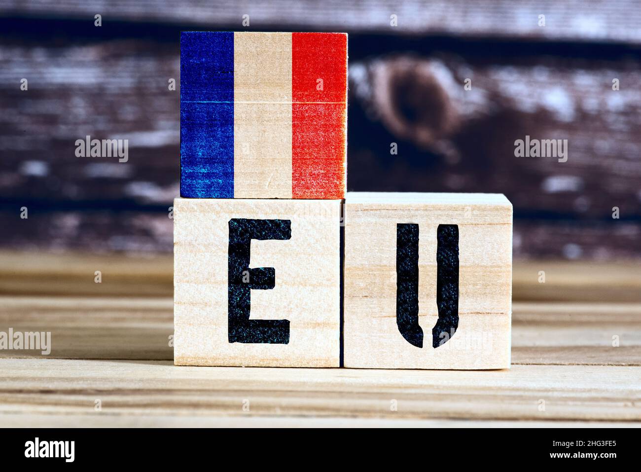 France and European Union Stock Photo