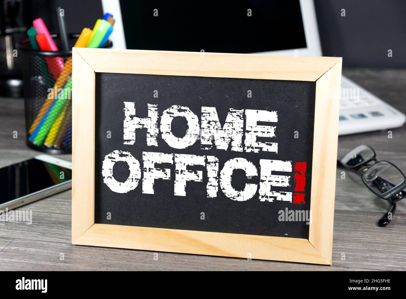 Office, computer and home office Stock Photo