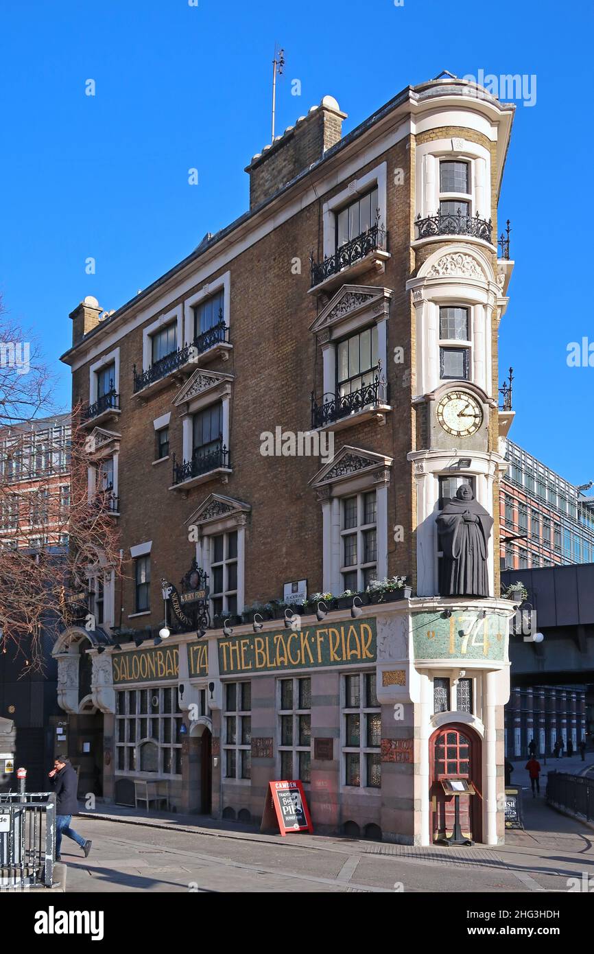 The Blackfriar public house in the Blackfriars region of London, UK