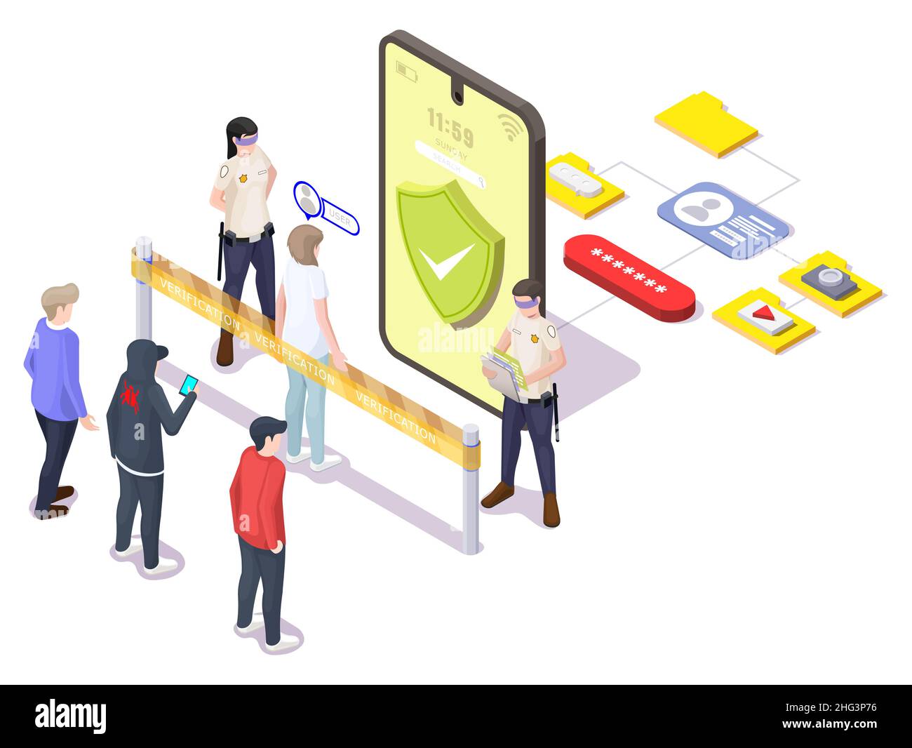 User identification. Mobile authentication, verification of user