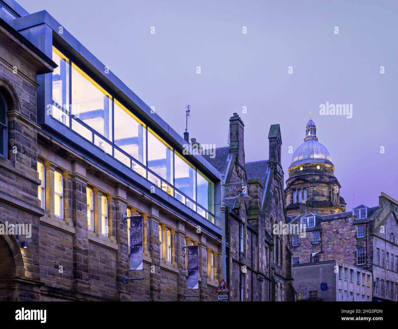 Edinburgh, Scotland, UK - Dovecote Studios tapestry centre by Malcolm Fraser Architects Stock Photo