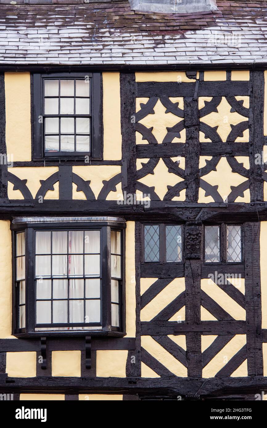 Timber framed house on Corve Street. Ludlow, Shropshire, England Stock