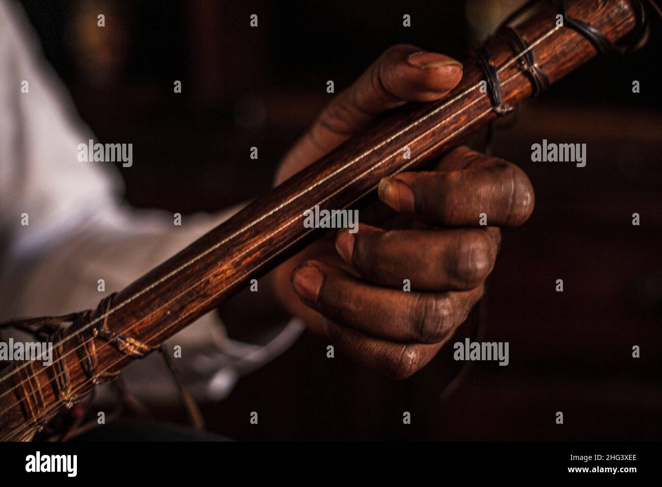 Musician Bassekou Kouyate Mali, West Africa. Stock Photo