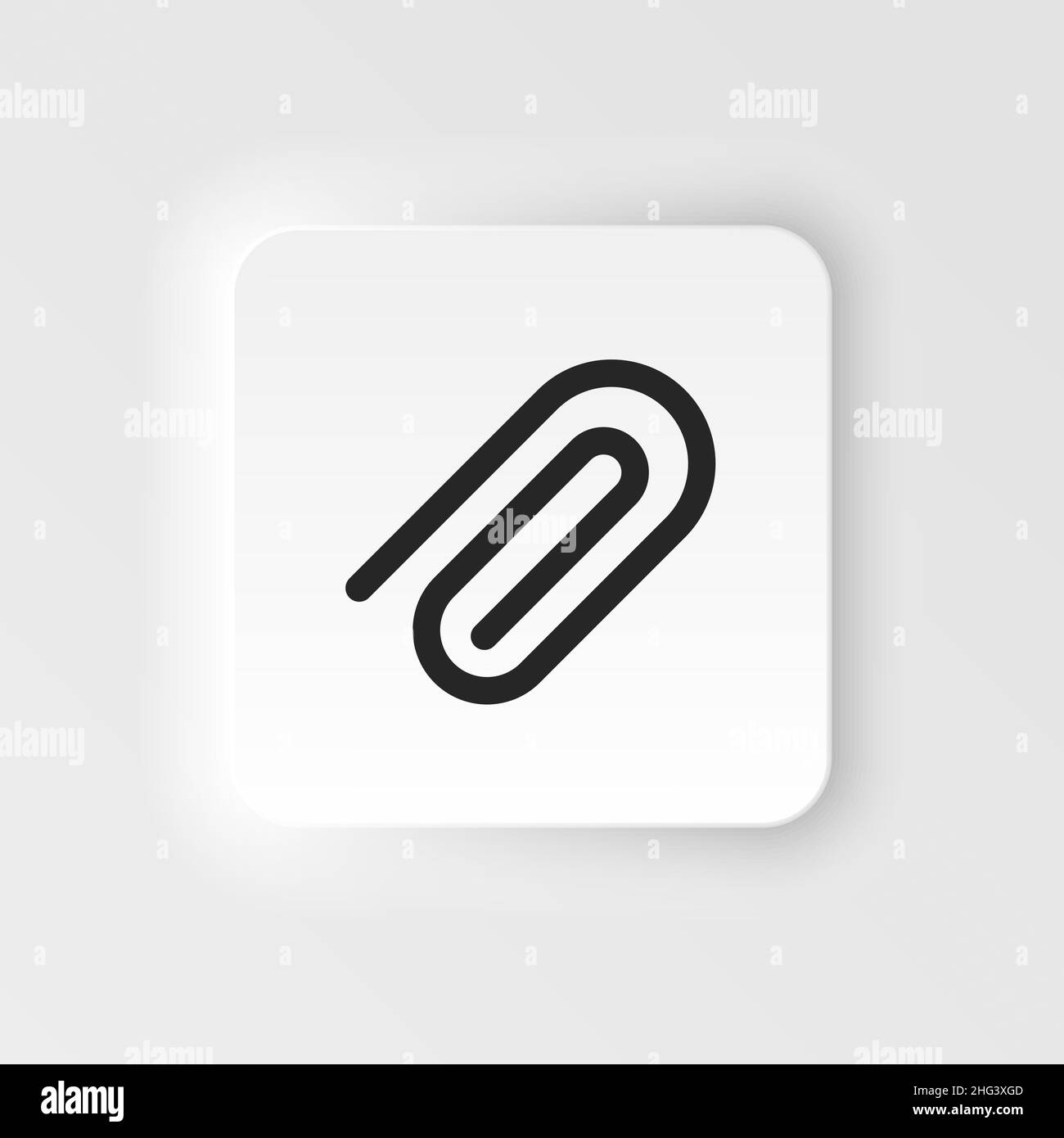 Office supplies icon - Vector. Simple element illustration from UI concept. Office supplies icon neumorphic style vector icon . Stock Vector