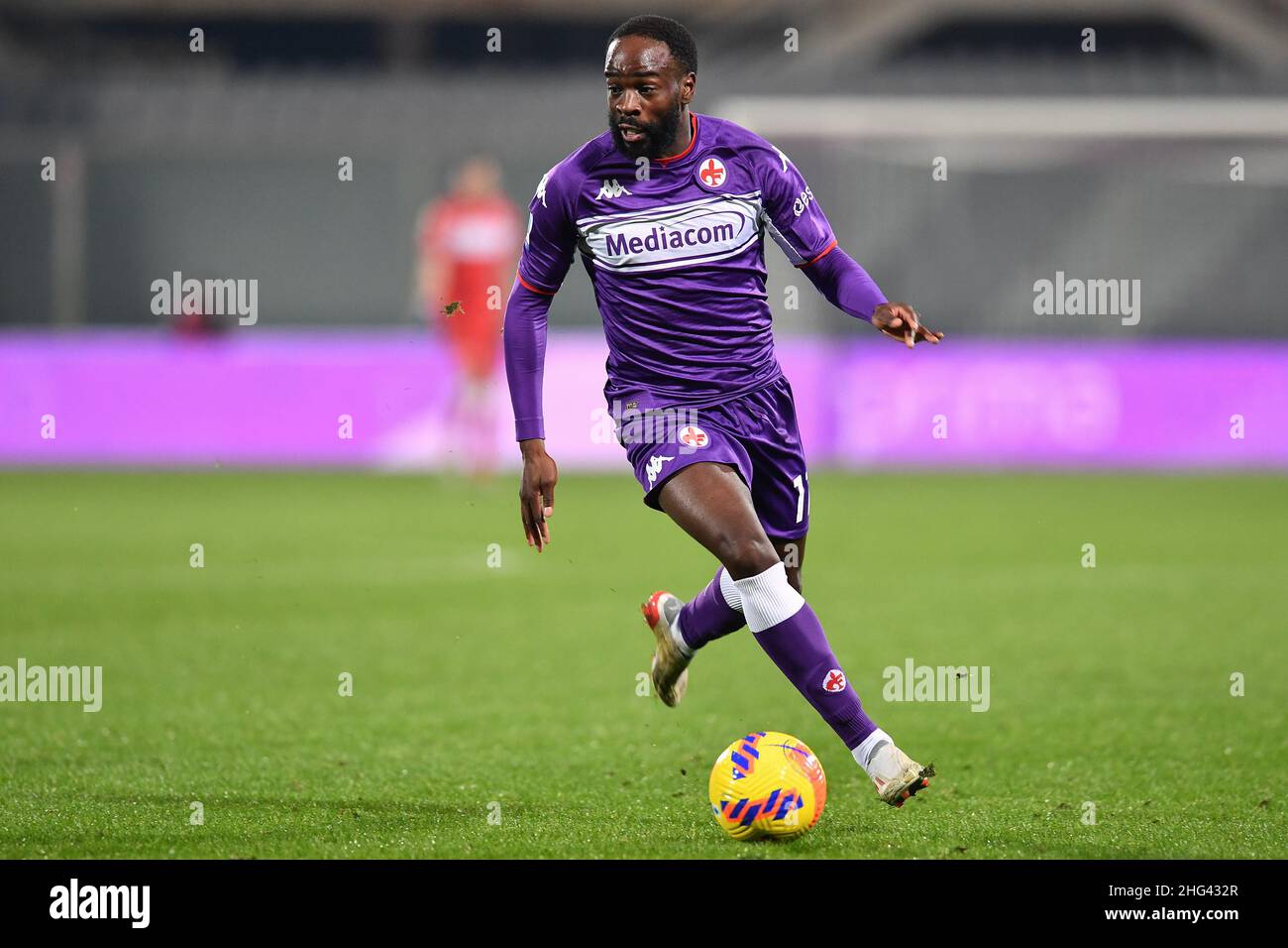 Artemio Franchi stadium, Florence, Italy, April 20, 2023, Lorenzo Venuti (ACF  Fiorentina) celebrates after a goal during ACF Fiorentina vs Lech Pozn  Stock Photo - Alamy